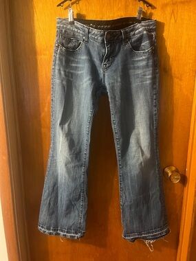 Women’s ReRock Wide Leg Flare Jeans in Washed Blue 10S